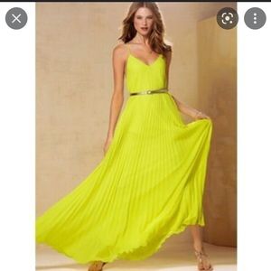 Victoria's Secret Knife Pleated Maxi Dress